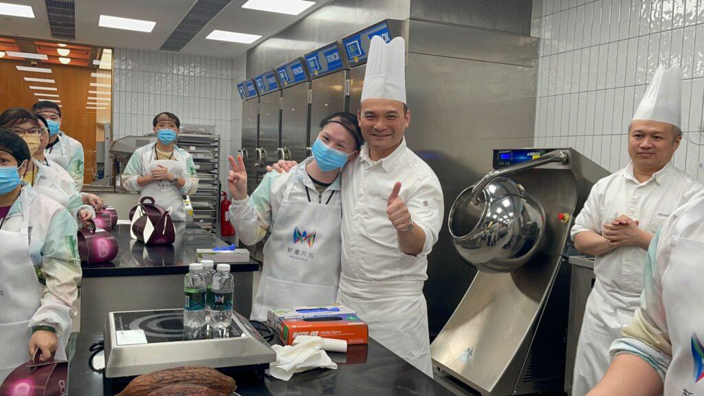 An interior photo of the Fu Hong Culinary Training Program kitchen